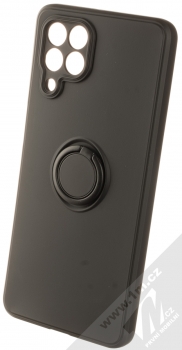 1Mcz Grip Ring Skinny ochranný kryt s držákem na prst pro Samsung Galaxy M53 5G černá (black)