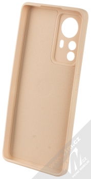 1Mcz Grip Ring Skinny ochranný kryt s držákem na prst pro Xiaomi 12 Pro světle růžová (powder pink) zepředu