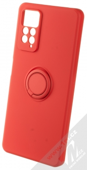 1Mcz Grip Ring Skinny ochranný kryt s držákem na prst pro Xiaomi Redmi Note 11 Pro 4G (Global version), Redmi Note 11 Pro 5G (Global version) červená (red)