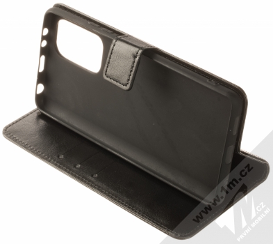 1Mcz Horizon-3H Strap Book flipové pouzdro pro Xiaomi Redmi Note 10 Pro, Redmi Note 10 Pro Max černá (black) stojánek