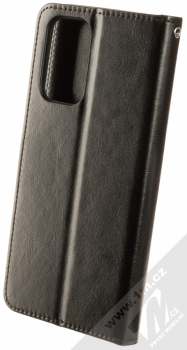 1Mcz Horizon-3H Strap Book flipové pouzdro pro Xiaomi Redmi Note 10 Pro, Redmi Note 10 Pro Max černá (black) zezadu