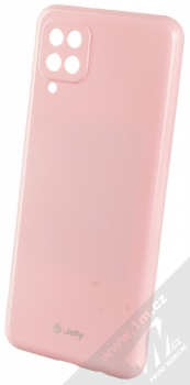 1Mcz Jelly Skinny TPU ochranný kryt pro Samsung Galaxy A12, Galaxy M12 světle růžová (light pink)
