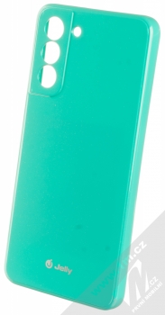 1Mcz Jelly TPU ochranný kryt pro Samsung Galaxy S21 mátově zelená (mint green)