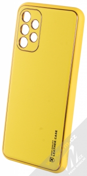 1Mcz Leather Case ochranný kryt pro Samsung Galaxy A13 4G žlutá (yellow)