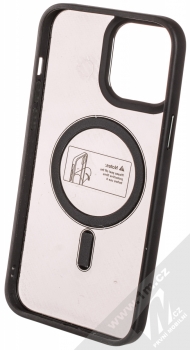 1Mcz MagCarbon ochranný kryt s MagSafe pro Apple iPhone 13 Pro Max černá (black) zepředu