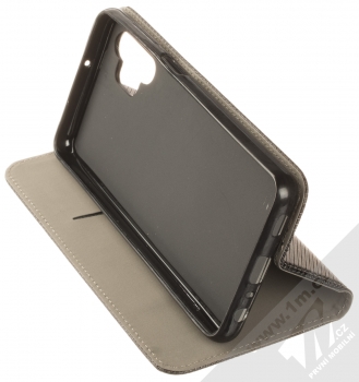 1Mcz Magnet Book Color flipové pouzdro pro Samsung Galaxy A32 5G černá (black) stojánek