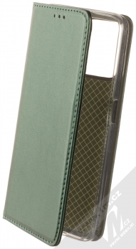 1Mcz Magnetic Book flipové pouzdro pro Realme C35 tmavě zelená (dark green)