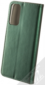 1Mcz Magnetic Book flipové pouzdro pro Samsung Galaxy M13 4G tmavě zelená (dark green) zezadu