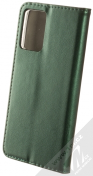 1Mcz Magnetic Book flipové pouzdro pro Xiaomi Redmi 10 5G, Redmi Note 11E, Poco M4 5G, Poco M5 tmavě zelená (dark green) zezadu