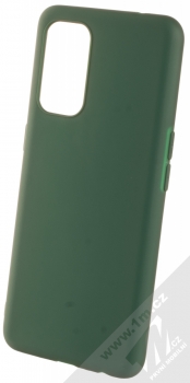 1Mcz Matt TPU ochranný silikonový kryt pro Oppo Reno5, Reno5 5G, Reno5 K, Find X3 Lite tmavě zelená (forest green)