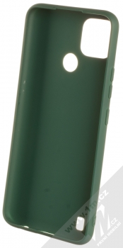 1Mcz Matt TPU ochranný silikonový kryt pro Realme C21Y, Realme C25Y tmavě zelená (forest green) zepředu