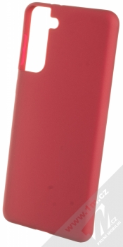1Mcz Matt TPU ochranný kryt pro Samsung Galaxy S21 Plus tmavě červená (dark red)