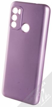 1Mcz Metallic TPU ochranný kryt pro Motorola Moto G60 fialová (violet)