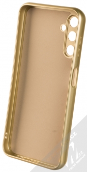 1Mcz Metallic TPU ochranný kryt pro Samsung Galaxy A14 4G, Galaxy A14 5G zlatá (gold) zepředu