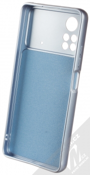 1Mcz Metallic TPU ochranný kryt pro Xiaomi Poco X4 Pro 5G modrá (blue) zepředu
