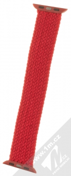 1Mcz Pletený navlékací řemínek délky S pro Apple Watch 38mm, Watch 40mm červená (red) zezadu