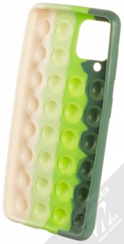 1Mcz Pop It antistresový ochranný kryt pro Samsung Galaxy A22 zelená béžová (green beige) zepředu