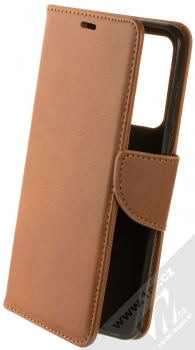 1Mcz Porter Book flipové pouzdro pro Huawei P40 hnědá (brown)