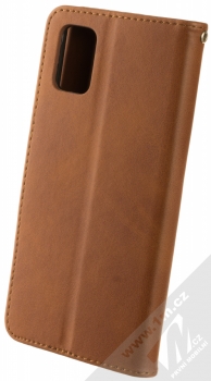 1Mcz Porter Book flipové pouzdro pro Samsung Galaxy A51 hnědá (brown) zezadu