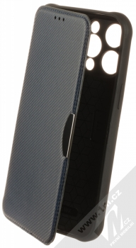1Mcz Razor Book flipové pouzdro pro Apple iPhone 14 Pro Max tmavě modrá (navy blue)