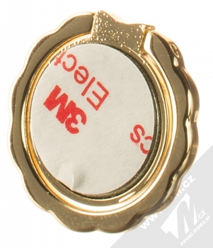1Mcz Ring Kruh s mašlí držák na prst zlatá (gold) zezadu