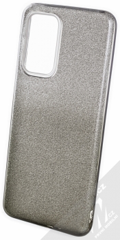 1Mcz Shining Duo TPU třpytivý ochranný kryt pro Samsung Galaxy A33 5G stříbrná černá (silver black)
