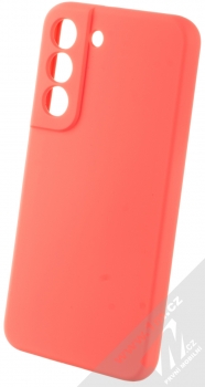 1Mcz Silicone Skinny ochranný kryt pro Samsung Galaxy S22 5G korálově růžová (coral pink)