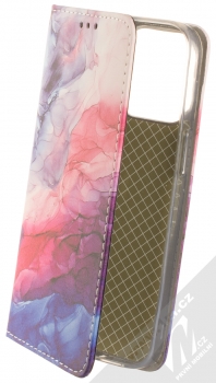 1Mcz Trendy Book Mlhovina 6 flipové pouzdro pro Apple iPhone 13 Pro fialová růžová modrá (purple pink blue)
