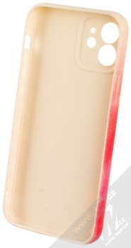 1Mcz Trendy Olejomalba Skinny TPU ochranný kryt pro Apple iPhone 12 béžová růžová (beige pink) zepředu