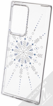 1Mcz Trendy Sněhová vločka TPU ochranný kryt pro Samsung Galaxy Note 20 Ultra průhledná (transparent)