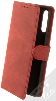 1Mcz Velvety Dawn Book flipové pouzdro pro Huawei P30 Lite červená (red)