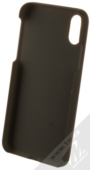 1Mcz WoodPlate ochranný kryt pro Apple iPhone X, iPhone XS ořechově hnědá (walnut brown) zepředu