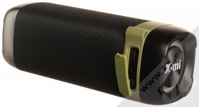 1Mcz X-mi GF402 voděodolný Bluetooth reproduktor se světelnými efekty černá zelená (black green) zezadu