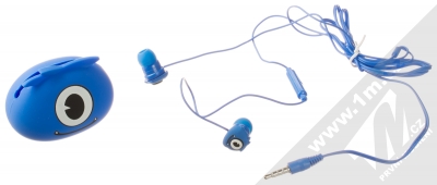 1Mcz YJ-01 Monster stereo sluchátka s konektorem Jack 3,5mm modrá (blue) balení