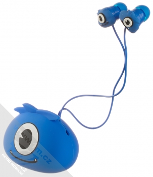 1Mcz YJ-01 Monster stereo sluchátka s konektorem Jack 3,5mm modrá (blue)
