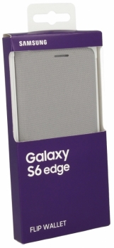 Samsung EF-WG925BSEGWW Flip Wallet PU kožené originální flipové pouzdro pro Samsung Galaxy S6 Edge SM-G925F