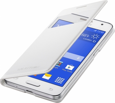 Samsung EF-CG355BWEGWW S-View Cover originální flipové pouzdro pro Samsung Galaxy Core 2 SM-G355HN