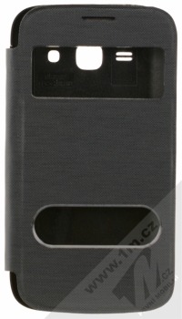 Forcell Double Window Flip flipové pouzdro pro Samsung Galaxy Ace 3 černá (black) zepředu
