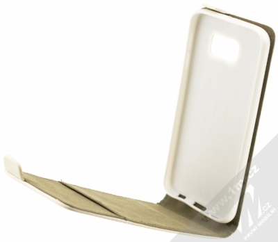 ForCell Slim Flip Flexi otevírací pouzdro pro Samsung Galaxy S6 bílá (white) otevřené