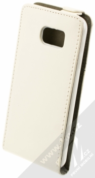 ForCell Slim Flip Flexi otevírací pouzdro pro Samsung Galaxy S6 bílá (white) šikmo zezadu