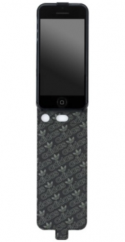 Adidas Flip Case flipové pouzdro pro Apple iPhone 5, iPhone 5S otevřený