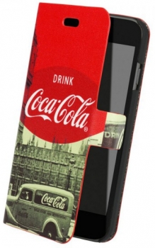 Coca Cola City Cab flipové pouzdro pro Apple iPhone 6 pootevřený