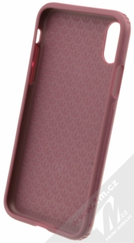 Adidas Dual Layer Protective Case ochranný kryt pro Apple iPhone X (CJ1286) vínově červená (maroon) zepředu