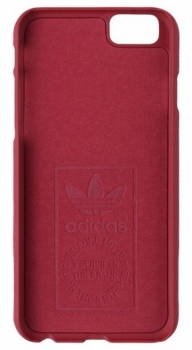 Adidas Hard Case Suede Moulded ochranný kryt pro Apple iPhone 6, iPhone 6S (S46498) červená (red) zepředu