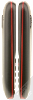 ALIGATOR D200 DUAL SIM černá červená (black red) zboku