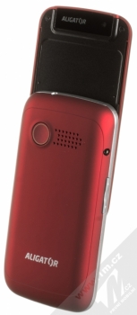 ALIGATOR VS900 SENIOR červená stříbrná (red silver) otevřené šikmo zezadu