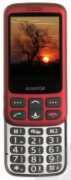 ALIGATOR VS900 SENIOR červená stříbrná (red silver) otevřené zepředu