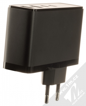 Baseus GaN2 Pro Quick Charger nabíječka do sítě s 2x USB + 2x USB Type-C výstupy 100W a USB Type-C kabel (CCGAN2P-L01) černá (black) nabíječka zezadu