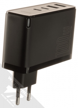 Baseus GaN2 Pro Quick Charger nabíječka do sítě s 2x USB + 2x USB Type-C výstupy 100W a USB Type-C kabel (CCGAN2P-L01) černá (black) nabíječka