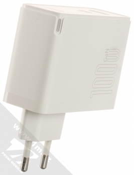 Baseus GaN5 Pro Fast Charger nabíječka do sítě s 1x USB Type-C + 1x USB výstupy 100W a USB Type-C kabel (CCGP090202) bílá (white) nabíječka